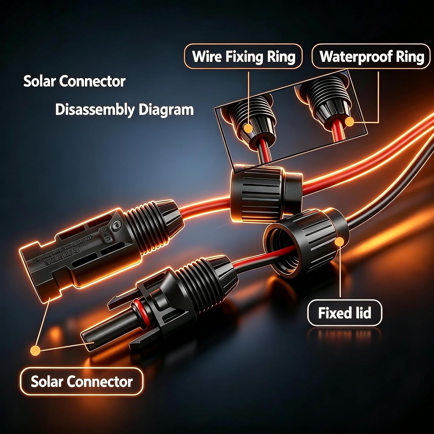 iHaospace XT60i Solar Charging Cable for EcoFlow – view 4