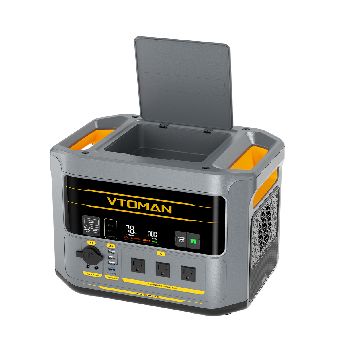 VTOMAN FlashSpeed 2400 Portable Power Station – view 5