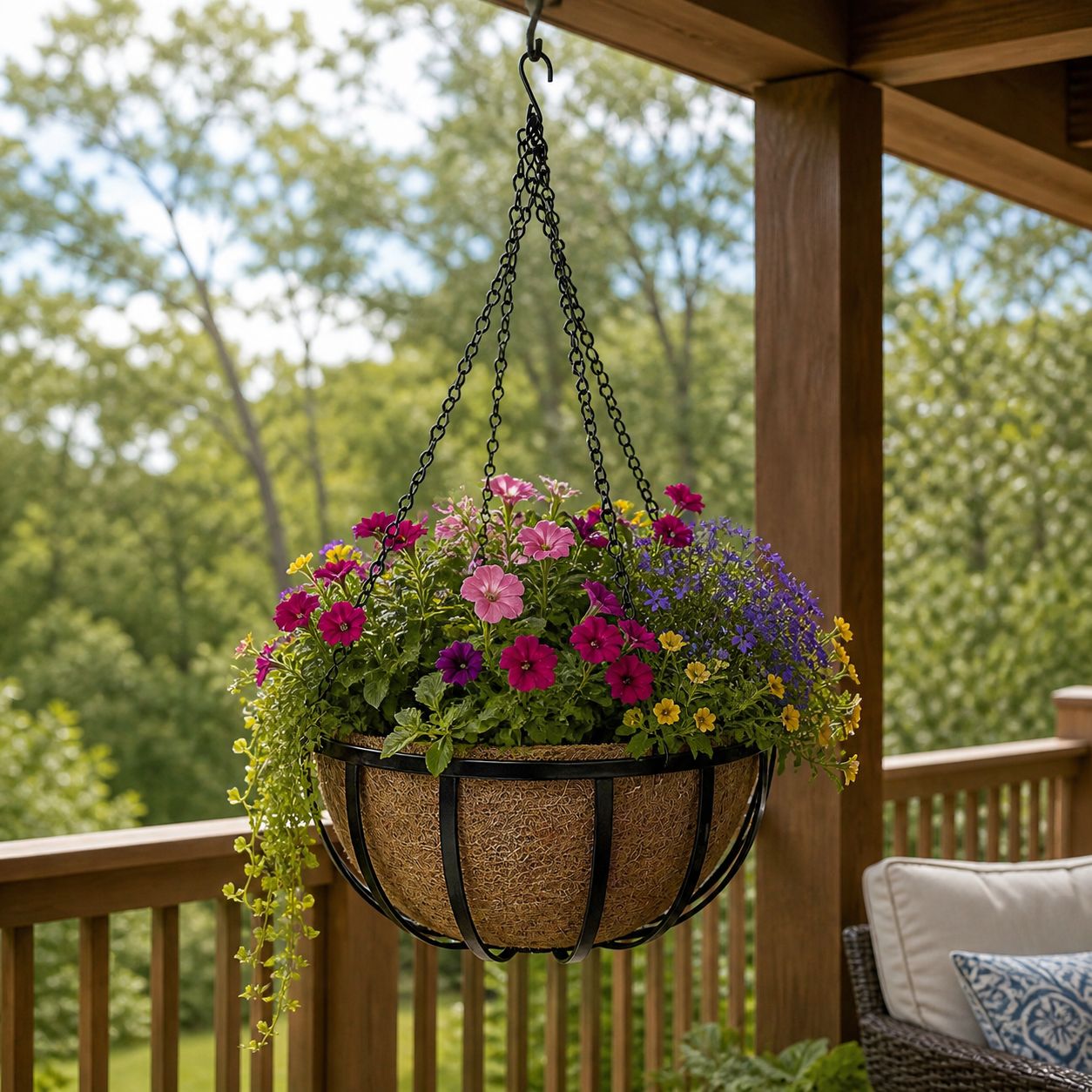 Garden Artisans GBH22SET Commercial Hanging Basket 22 in – view 4