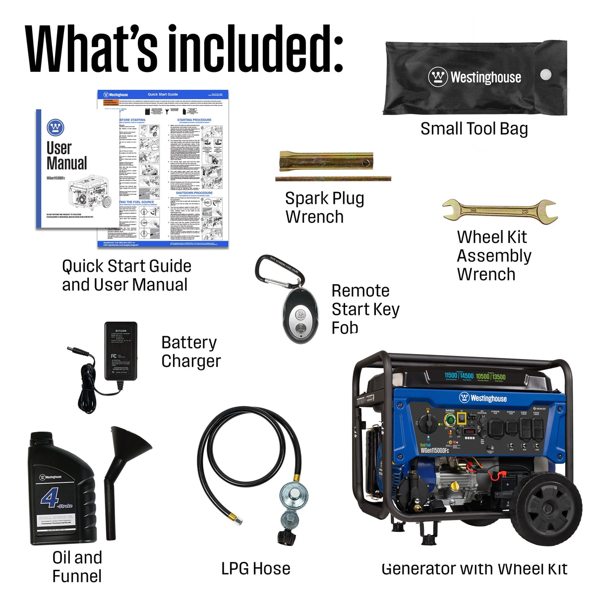 Westinghouse WGen11500DFc Dual Fuel Portable Generator 11500W – view 11